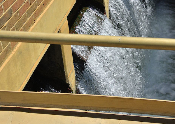 Highly treated water exiting HRSD’s James River Treatment Plant in Newport News, Virginia