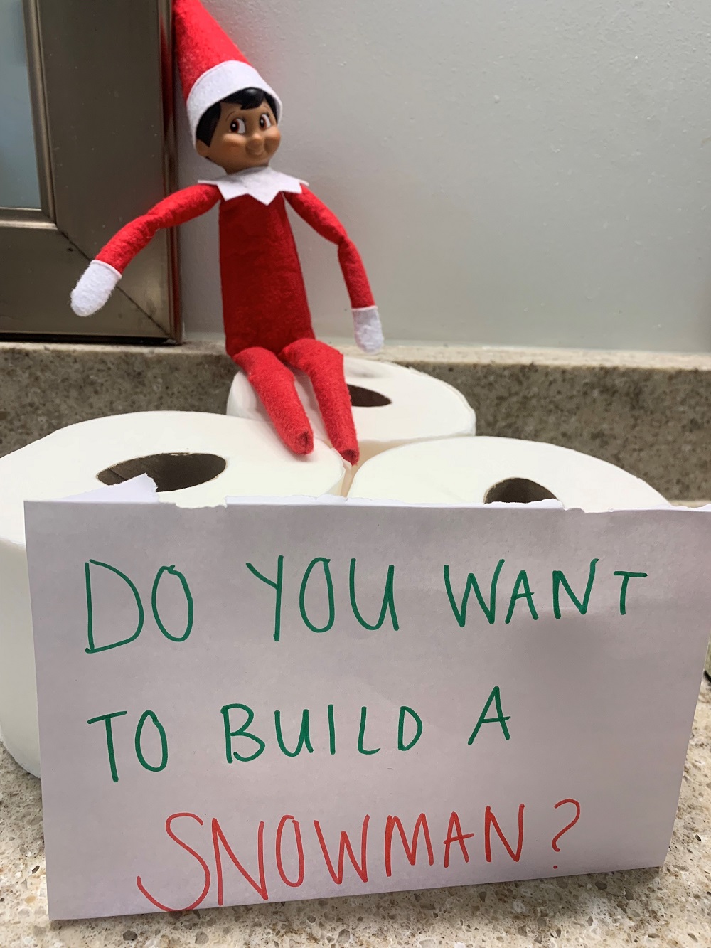 Elf on the Shelf Ideas - toilet paper6