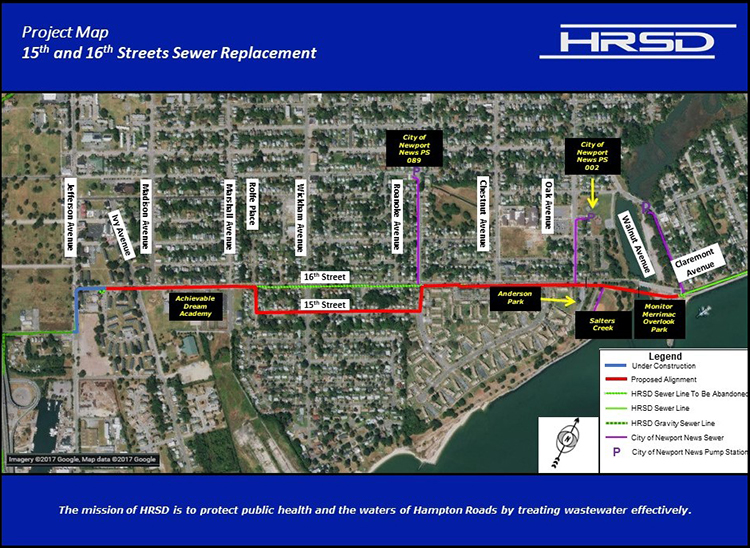 15th and 16th Streets Project Map