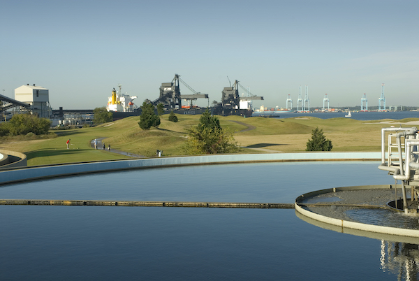 Final clarifiers at HRSD’s Virginia Initiative Plant in Norfolk, Virginia