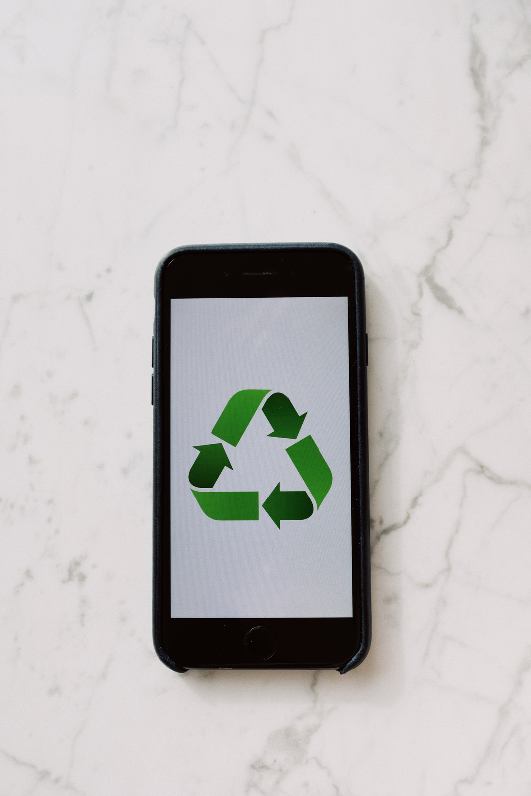 Recycling Symbol on Cell Phone - Canva 
