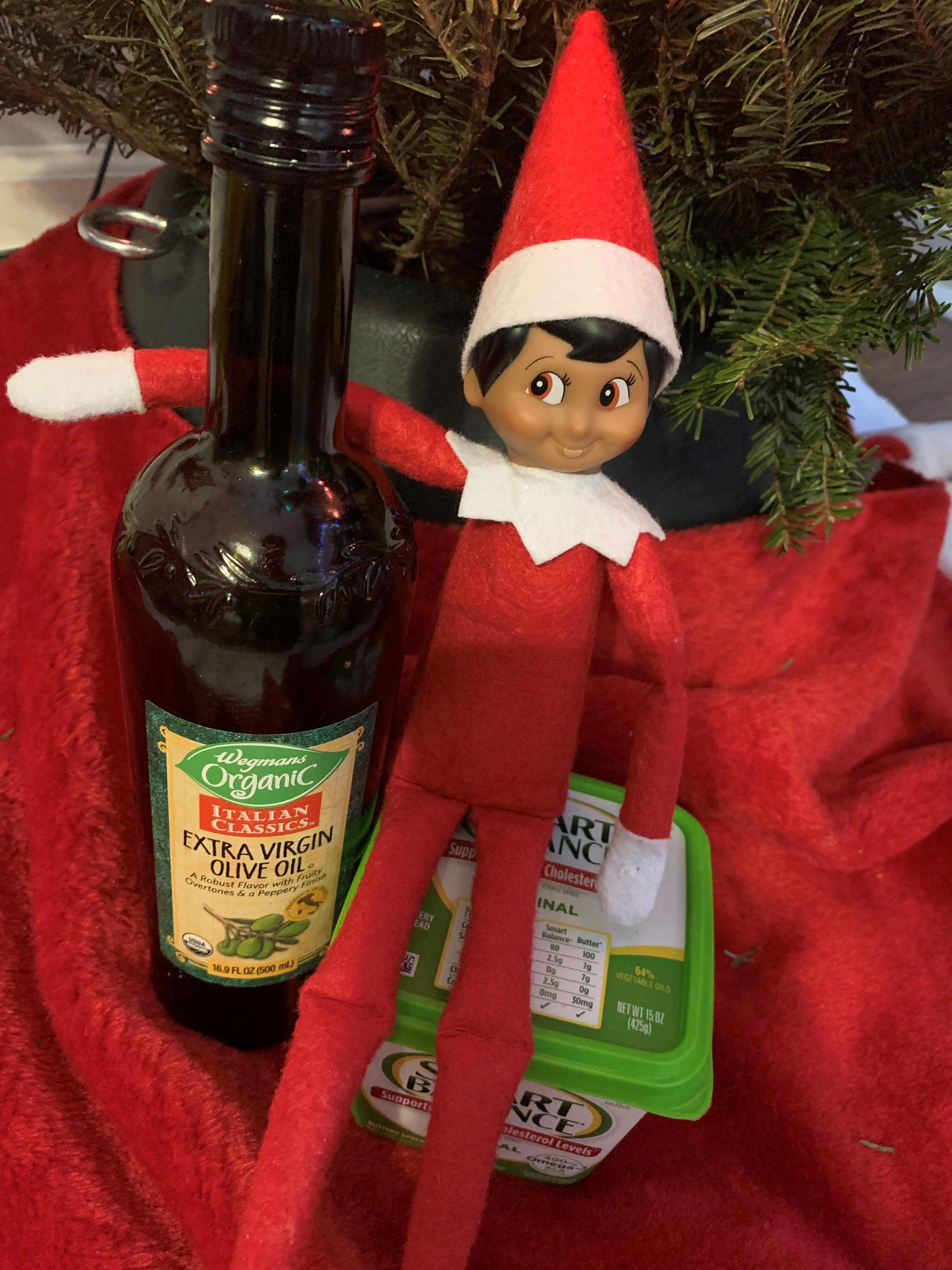 elf on the shelf ideas olive oil and butter