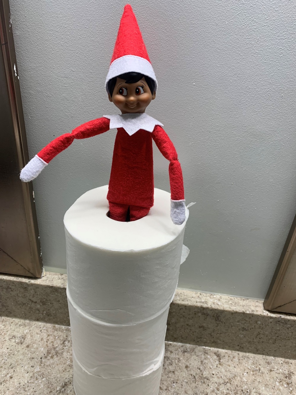 Elf on the Shelf Ideas - toilet paper5