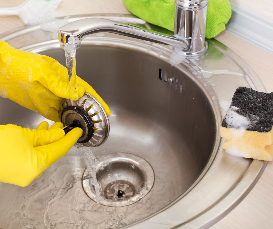 Water in sink