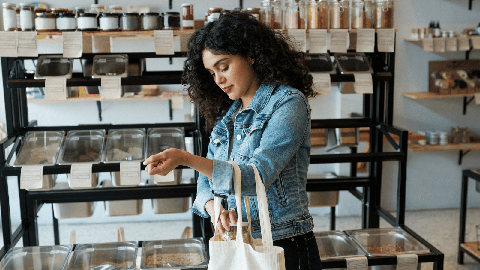 reusable bag zero waste store