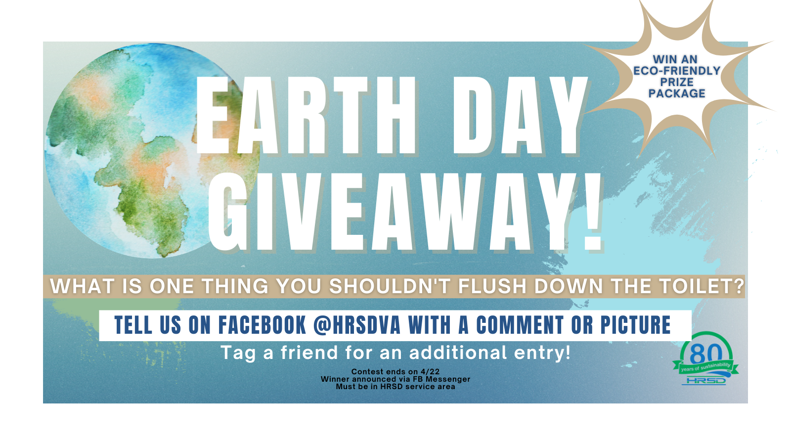earth day facebook contest flyer