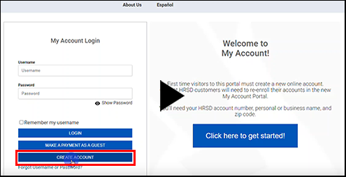 New Account Setup