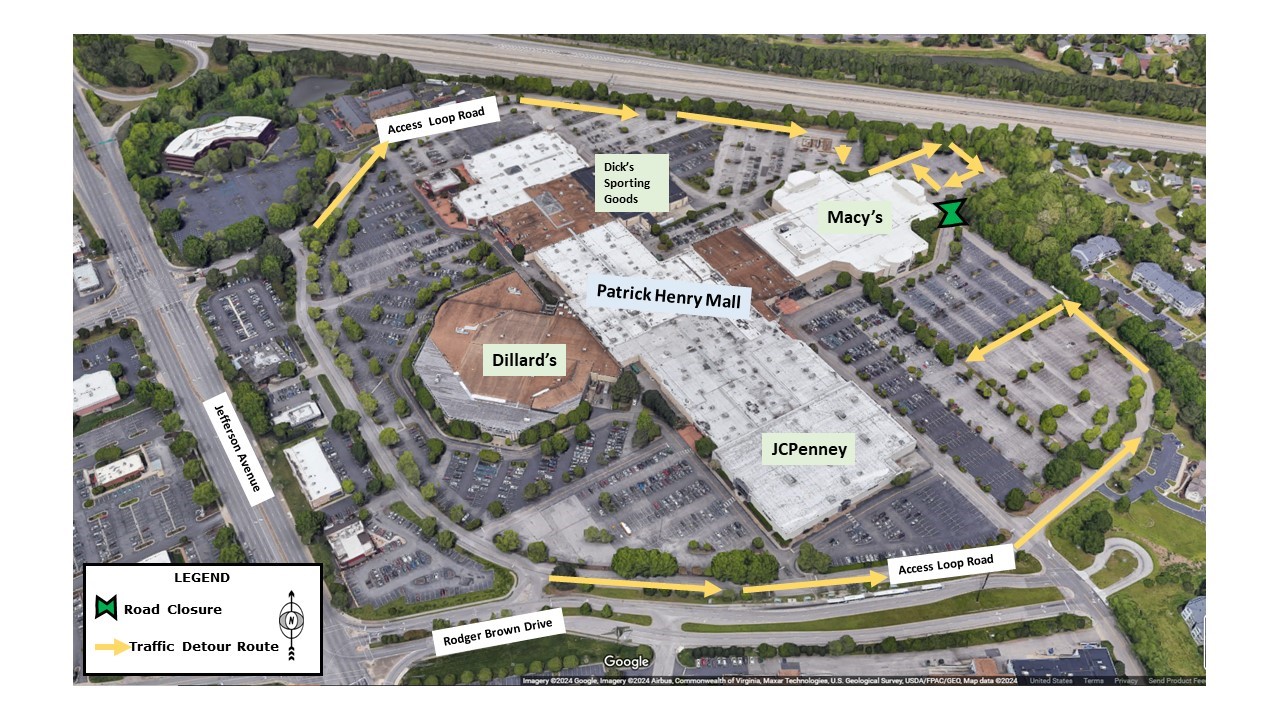 Construction Notice 5 Kiln Creek Patrick Henry Mall Sewer Pipe Replacement