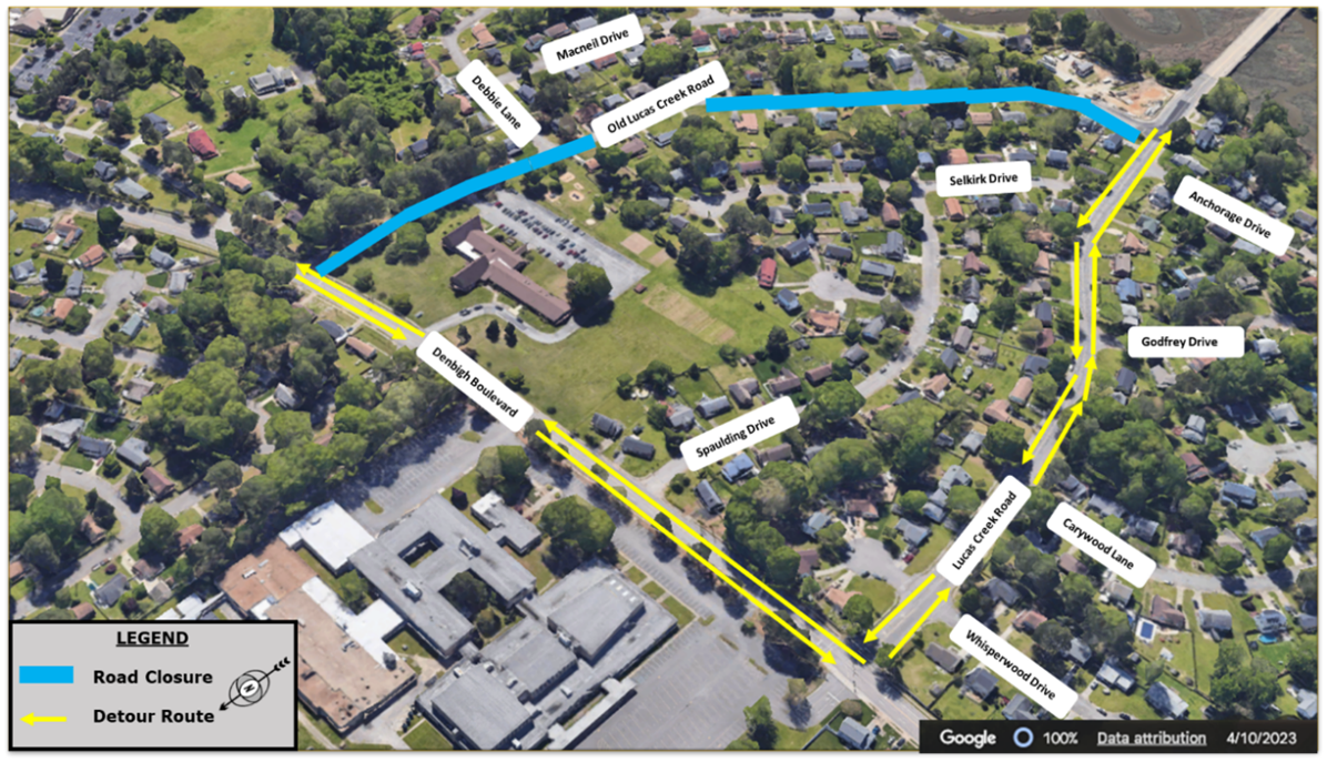 Detour map