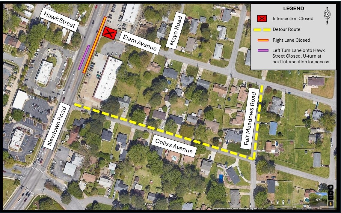 Detour map